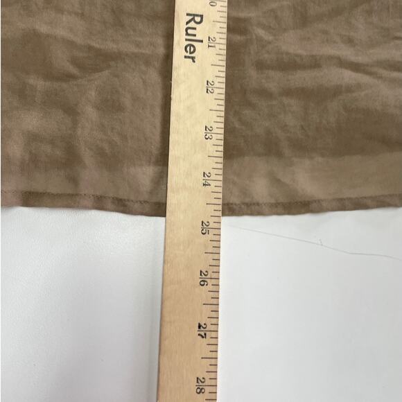 Ann Taylor LOFT Top Womens Small Brown Green Beaded Blouse Preppy - Picture 6 of 7